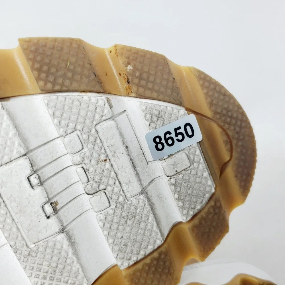 Sorel Kinetic Impact Y Sandals Womens 8 White Leather Y-Strap High Chunky Shoes - Picture 12 of 12